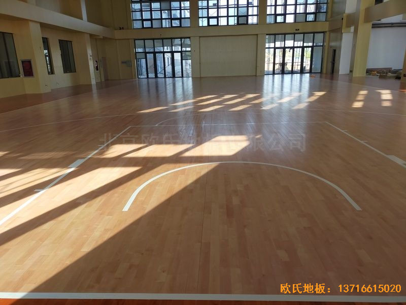 江蘇連云港消防隊(duì)運(yùn)動木地板安裝案例