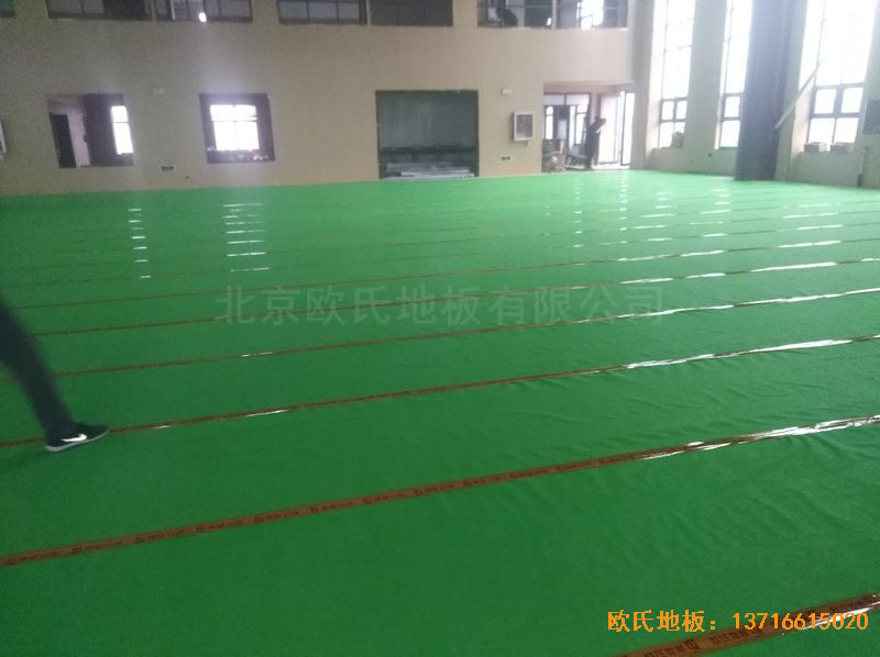 河南新密市體育發(fā)展中心體育木地板鋪設案例